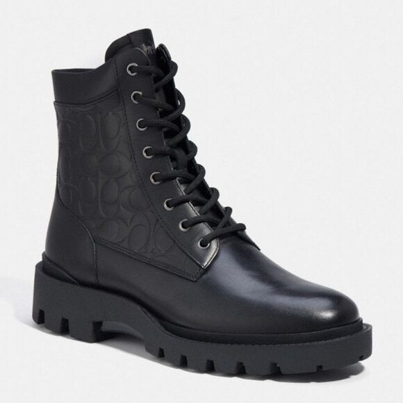 NWT Coach Citysole boots Men Black US 12 - Picture 1 of 1